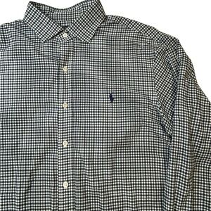 Ralph Lauren Men’s Slim Fit Blue Green Checkered Shirt L RN41381 Casual
